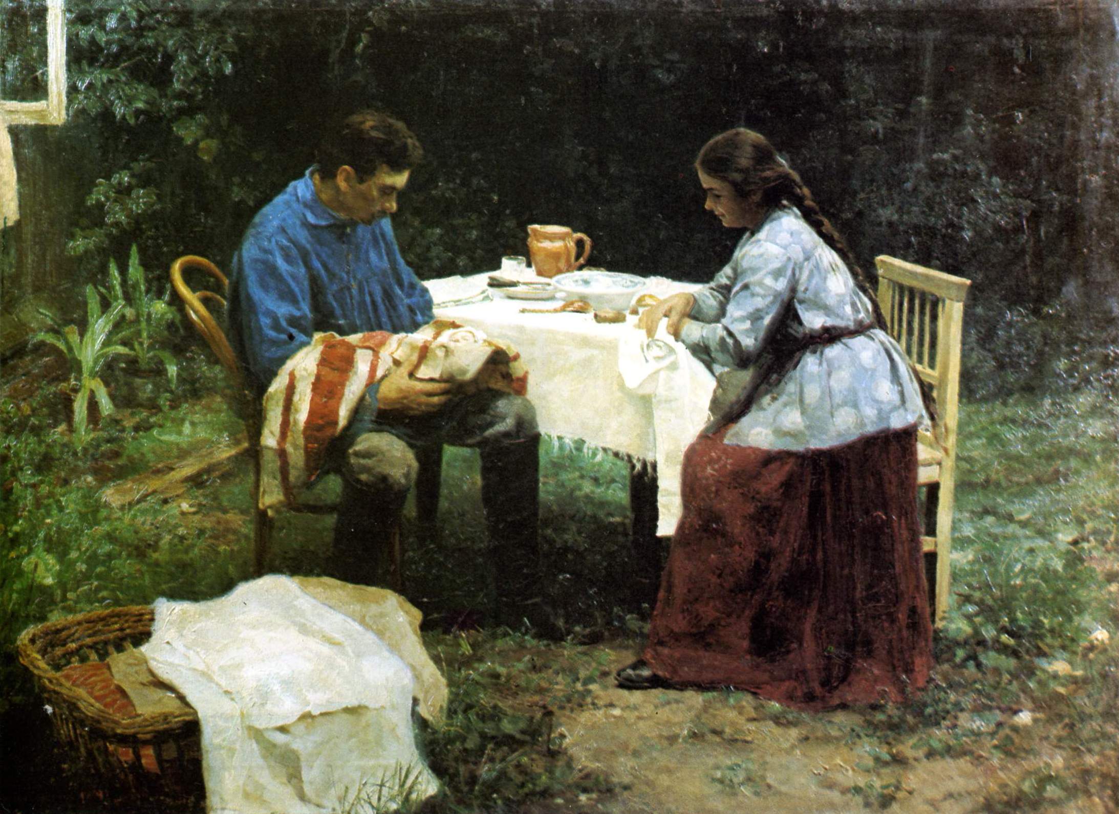 Рабочая семья (Что его ждет?), 1891