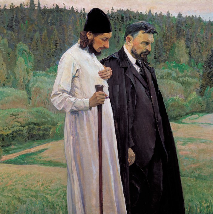 Философы. Портрет П.А. Флоренского и С.Н. Булгакова, 1917