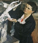 Портрет скульптора В.И. Мухиной