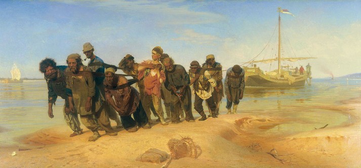 Бурлаки на Волге, 1873