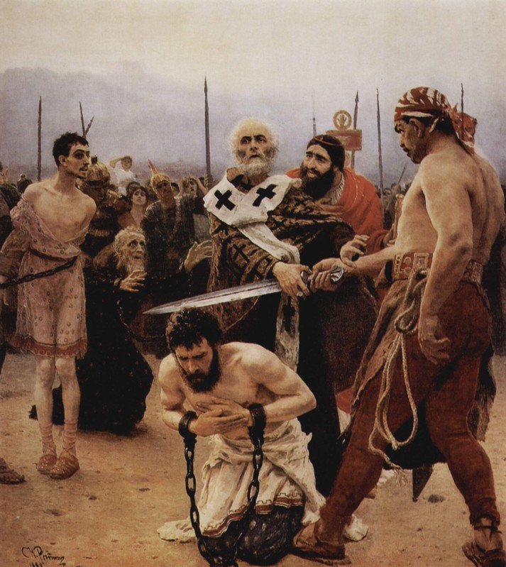 Николай Мирликийский избавляет от смерти трёх невинно осуждённых, 1888