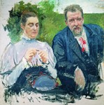 Портрет И.Ф. Тюменева с женой