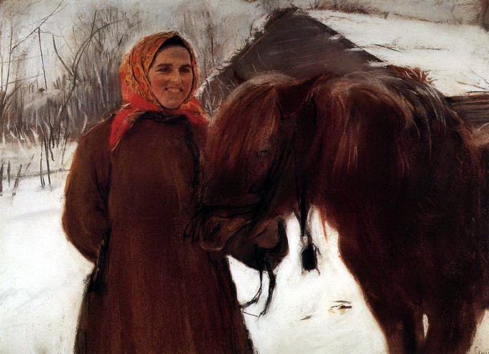 Баба с лошадью, 1898