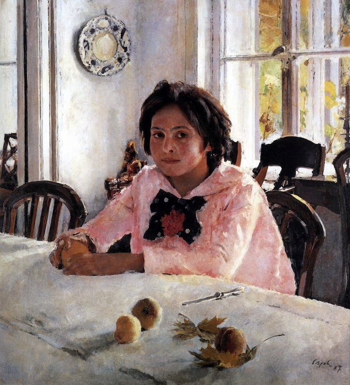 Девочка с персиками (Портрет В. С. Мамонтовой), 1887