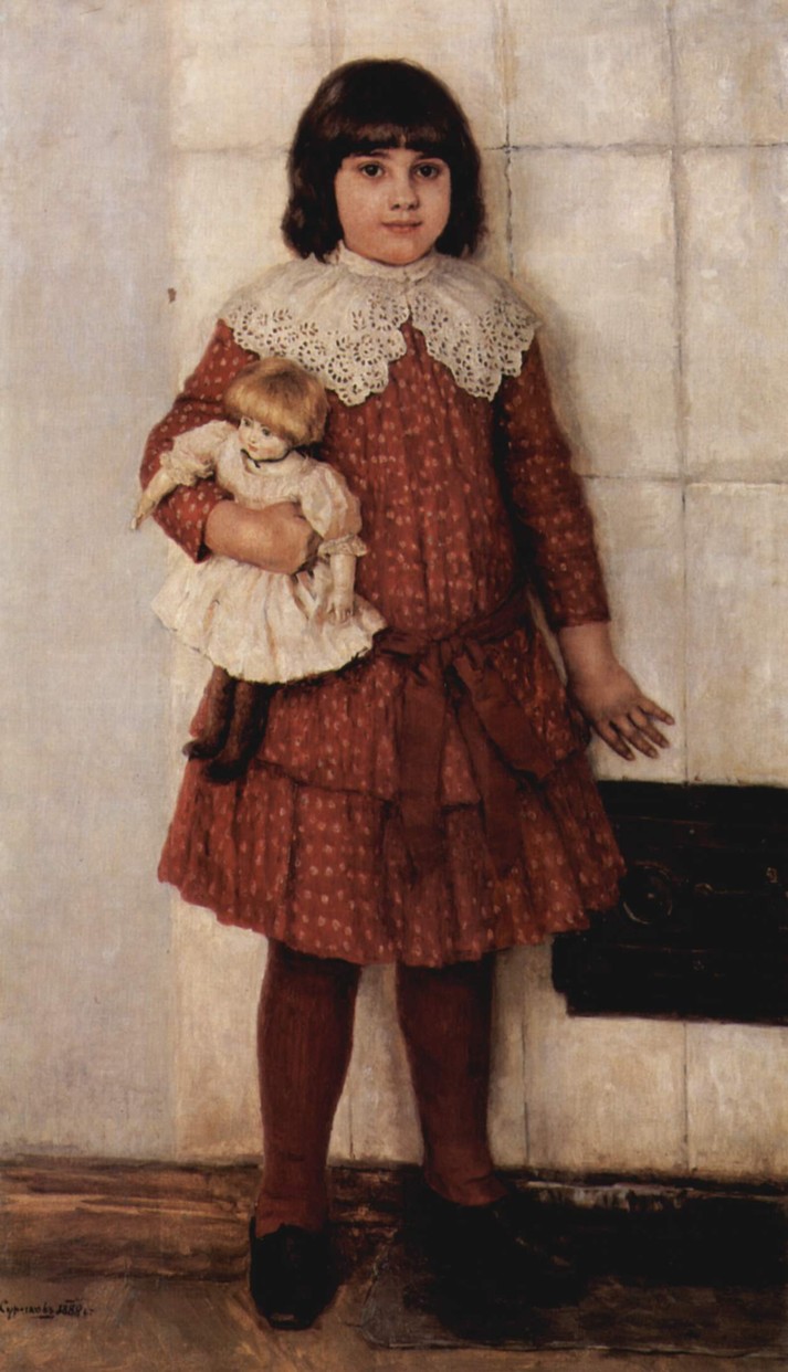 Портрет дочери Ольги с куклой, 1888