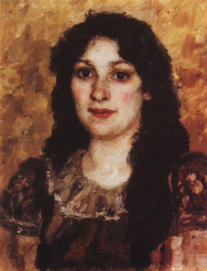 Портрет Елизаветы Августовны Суриковой жены художника, 1888