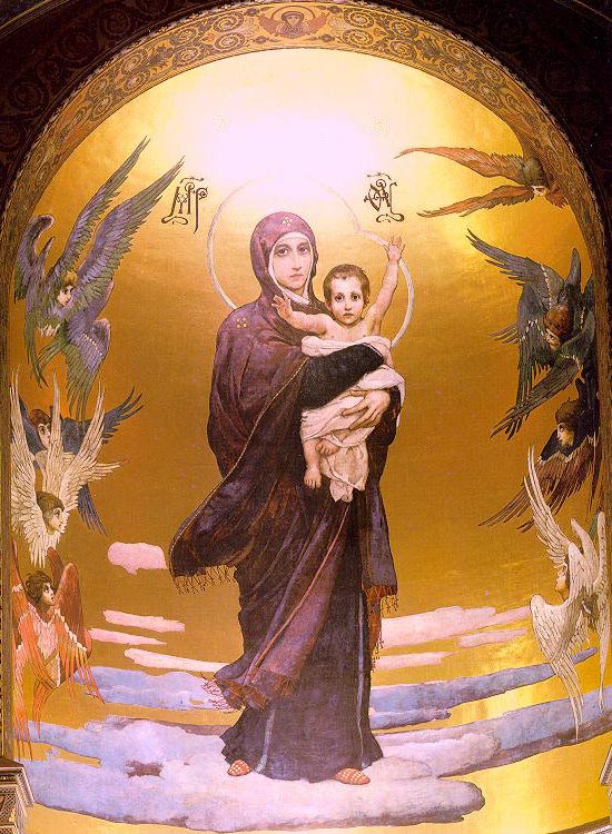 Богоматерь с младенцем, 1914