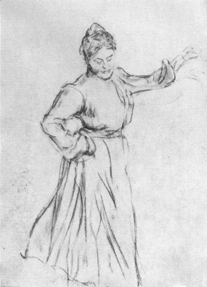 Танцующая женщина. Н.Б. Нордман-Северова. 1900-е гг.