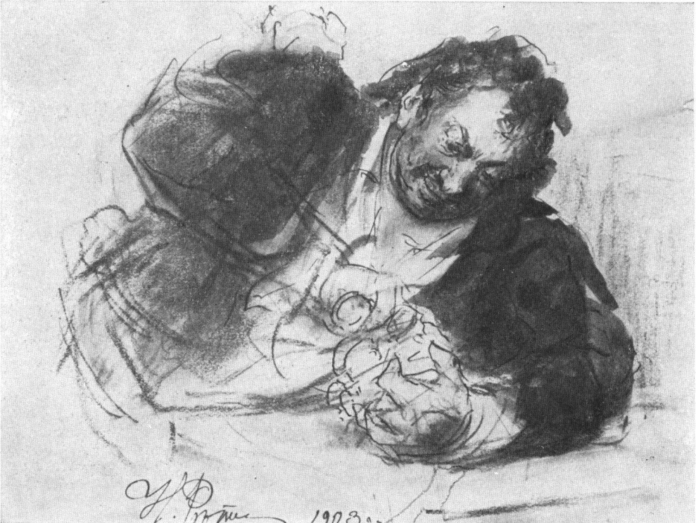 Петр Великий работает над слоновой костью. 1903