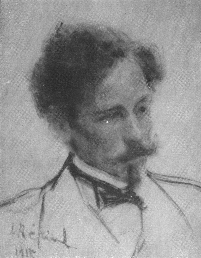 Этюд к мужскому портрету. 1915