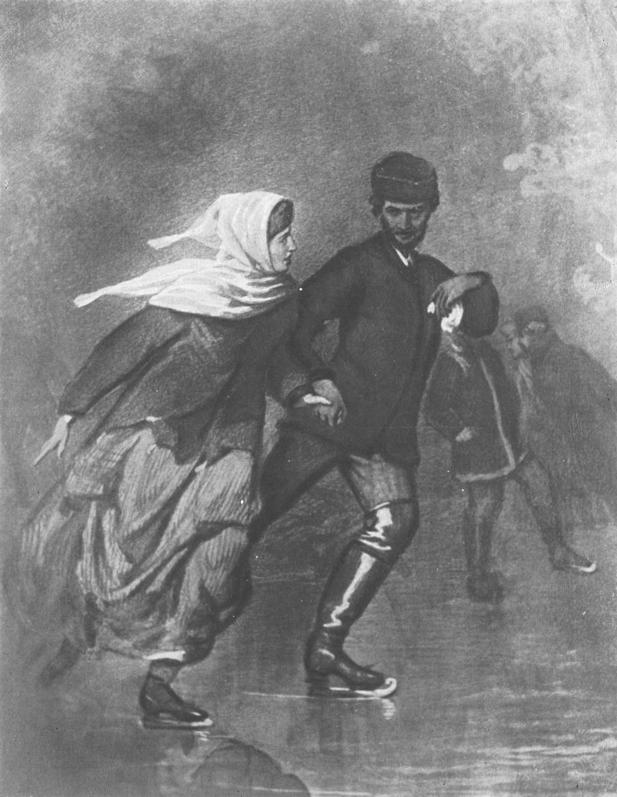 На коньках. 1870-е гг.