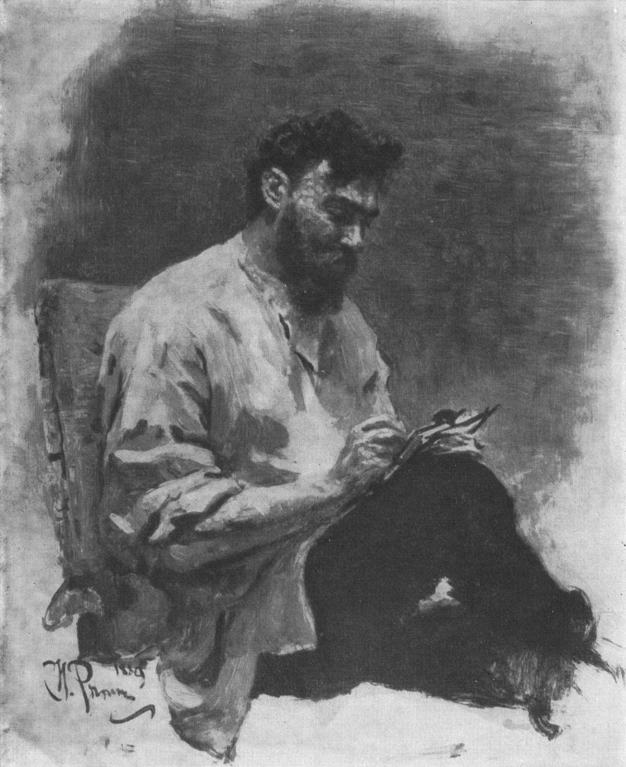 Портрет художника И.П. Похитонова. 1880
