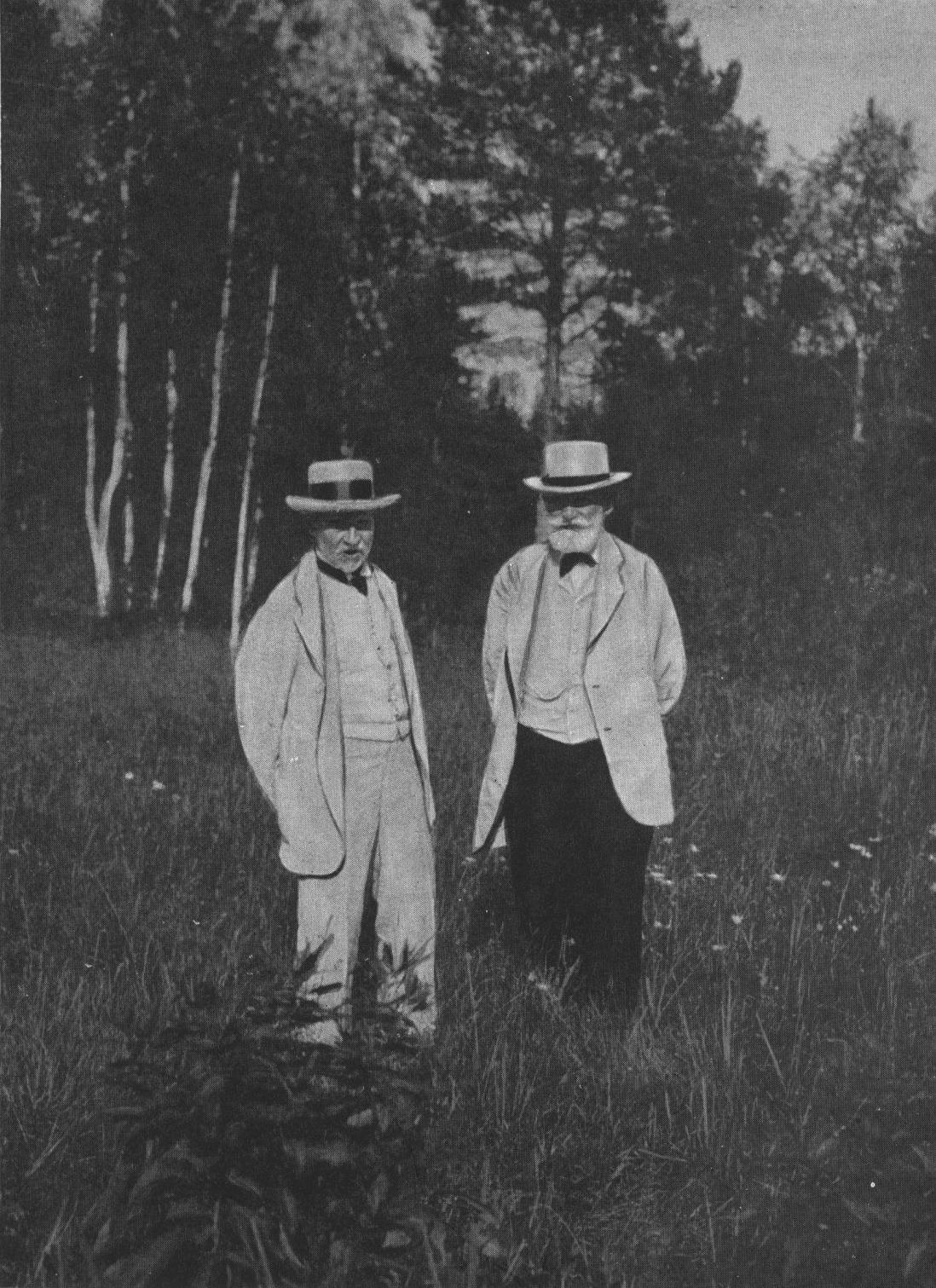 И.Е. Репин и И.П. Павлов. 1924