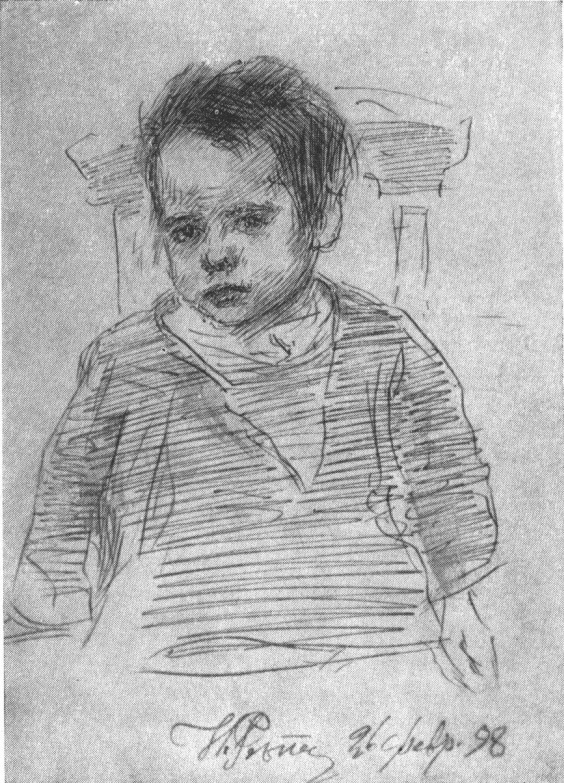 Портрет мальчика, сына поэта К.М. Фофанова. 1898