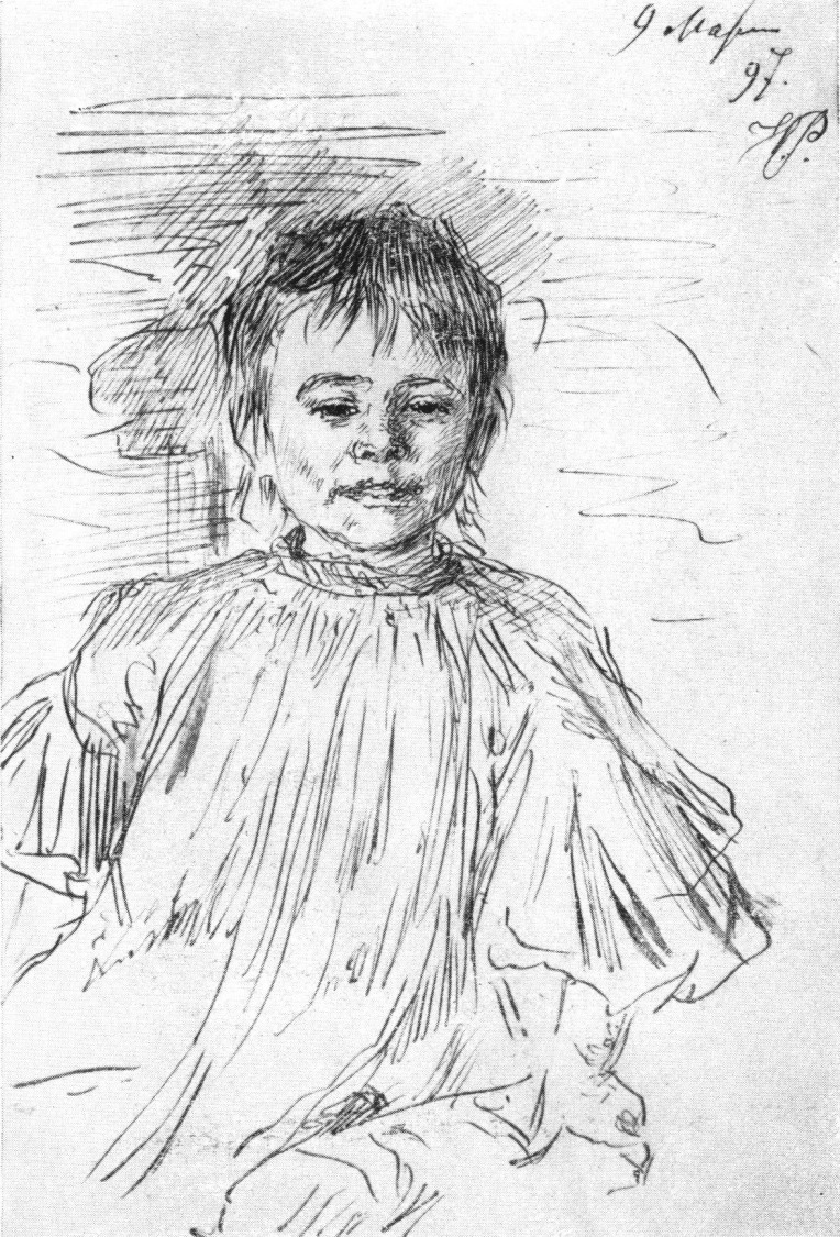 Портрет девочки, дочери поэта К.М. Фофанова. 1897
