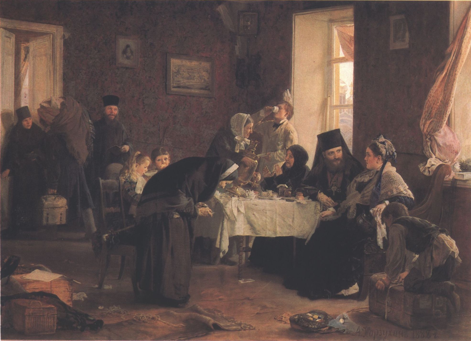 168. Корзухин А.И. В монастырской гостинице. 1882
