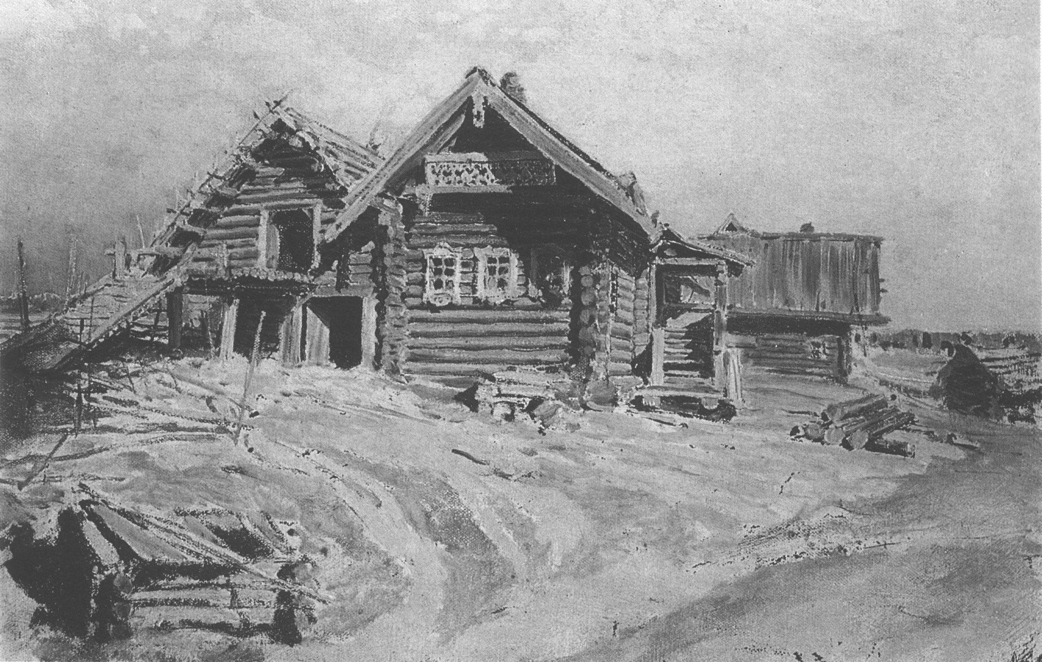 269. Поленов В.Д. Северная деревня. 1889