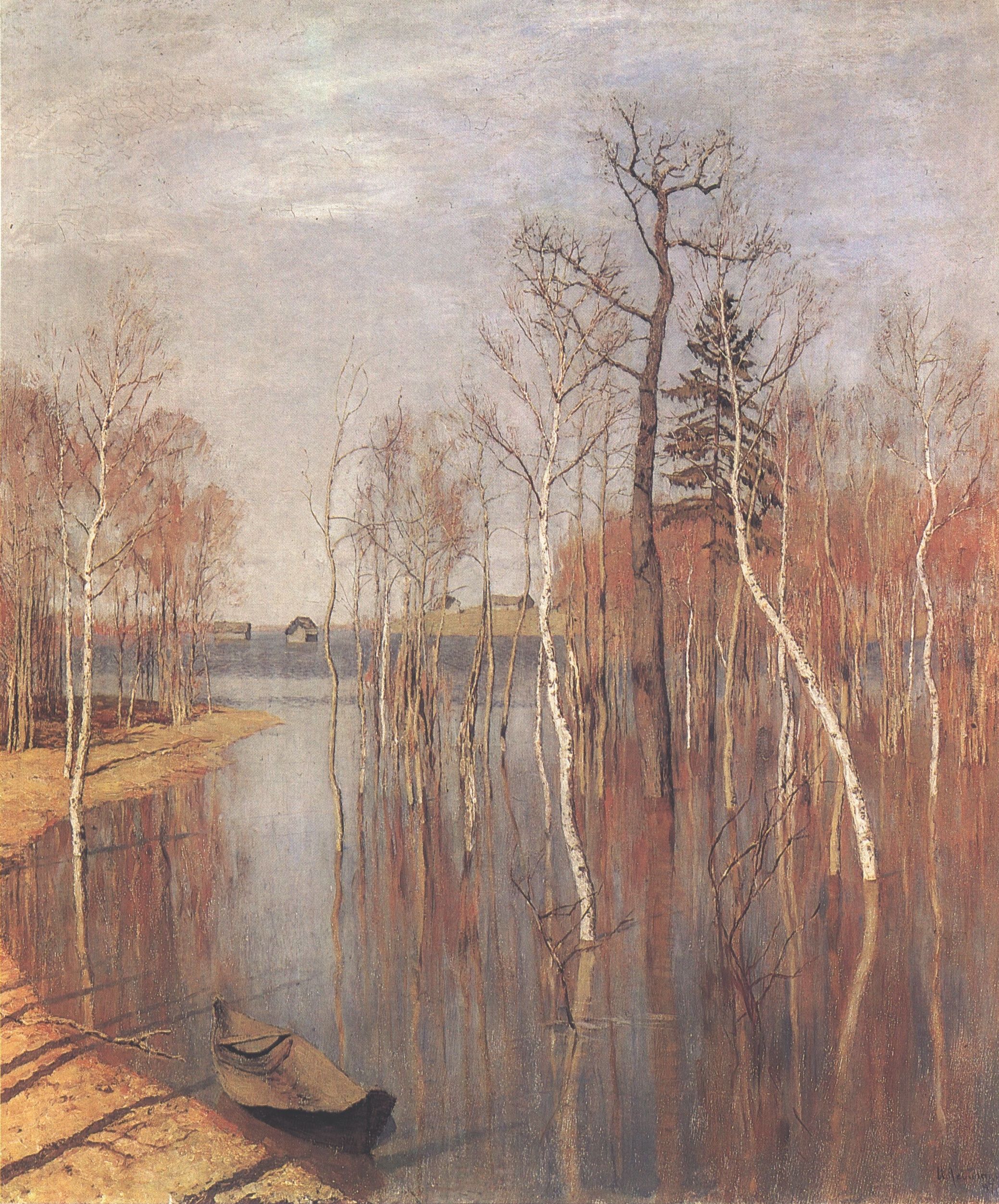 318. Левитан И.И. Весна — большая вода. 1897