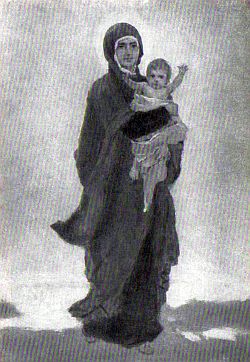 В.М. Васнецов. Богоматерь с младенцем. Эскиз для абсиды