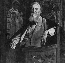 М.В. Нестеров. Портрет В.М. Васнецова. 1925