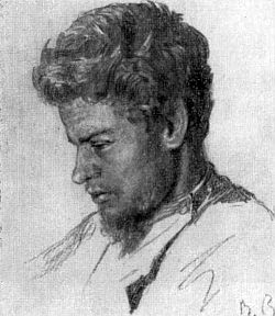 В.М. Васнецов. Портрет художника В.М. Максимова. Рис. 1874